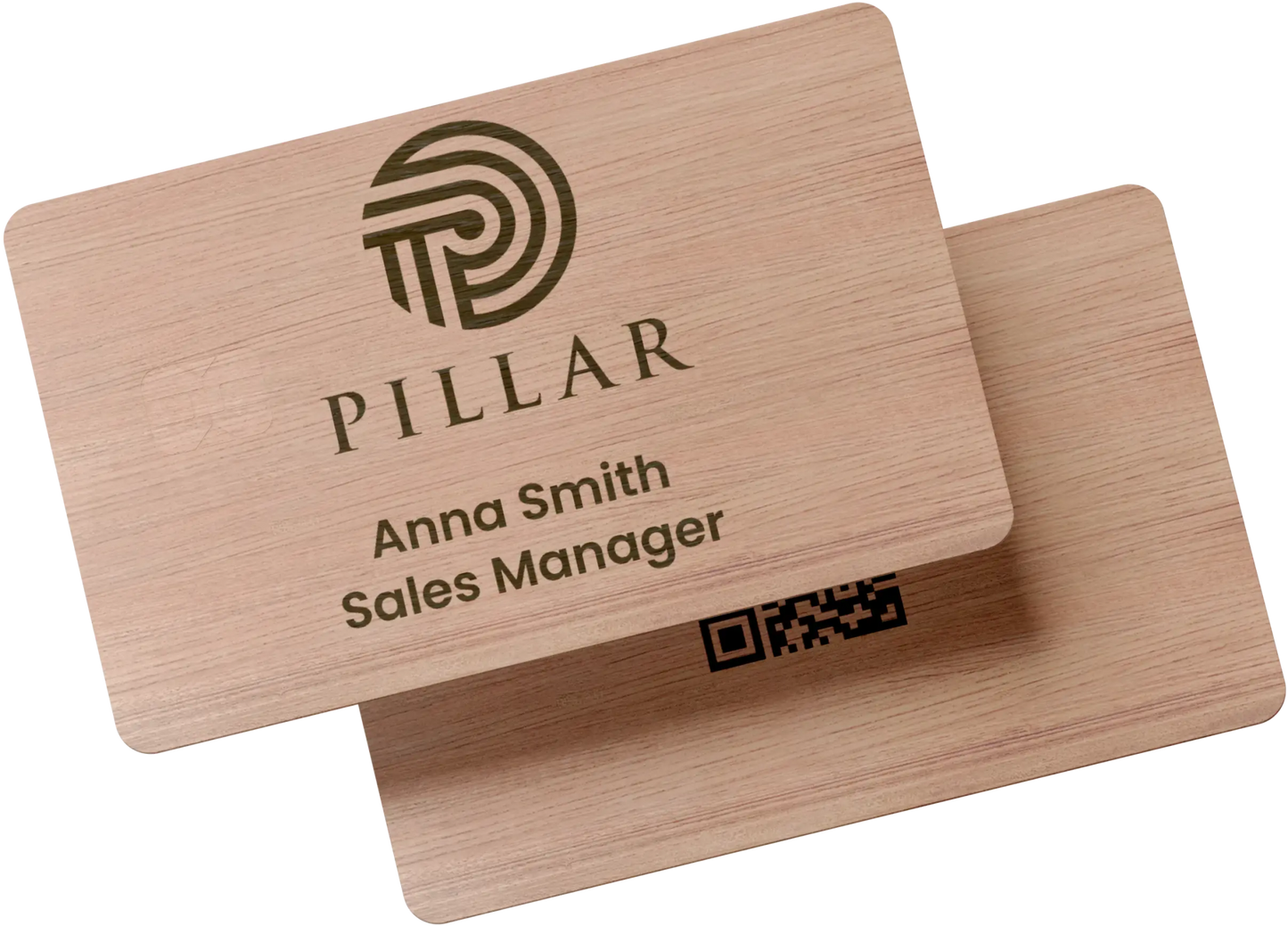 Cherry Wood NFC Business Card - Tag My Link