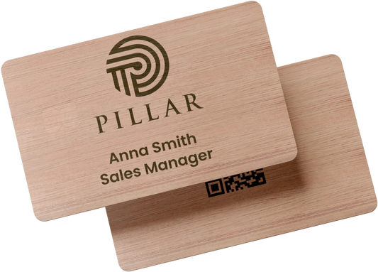 Cherry Wood NFC Business Card - Tag My Link