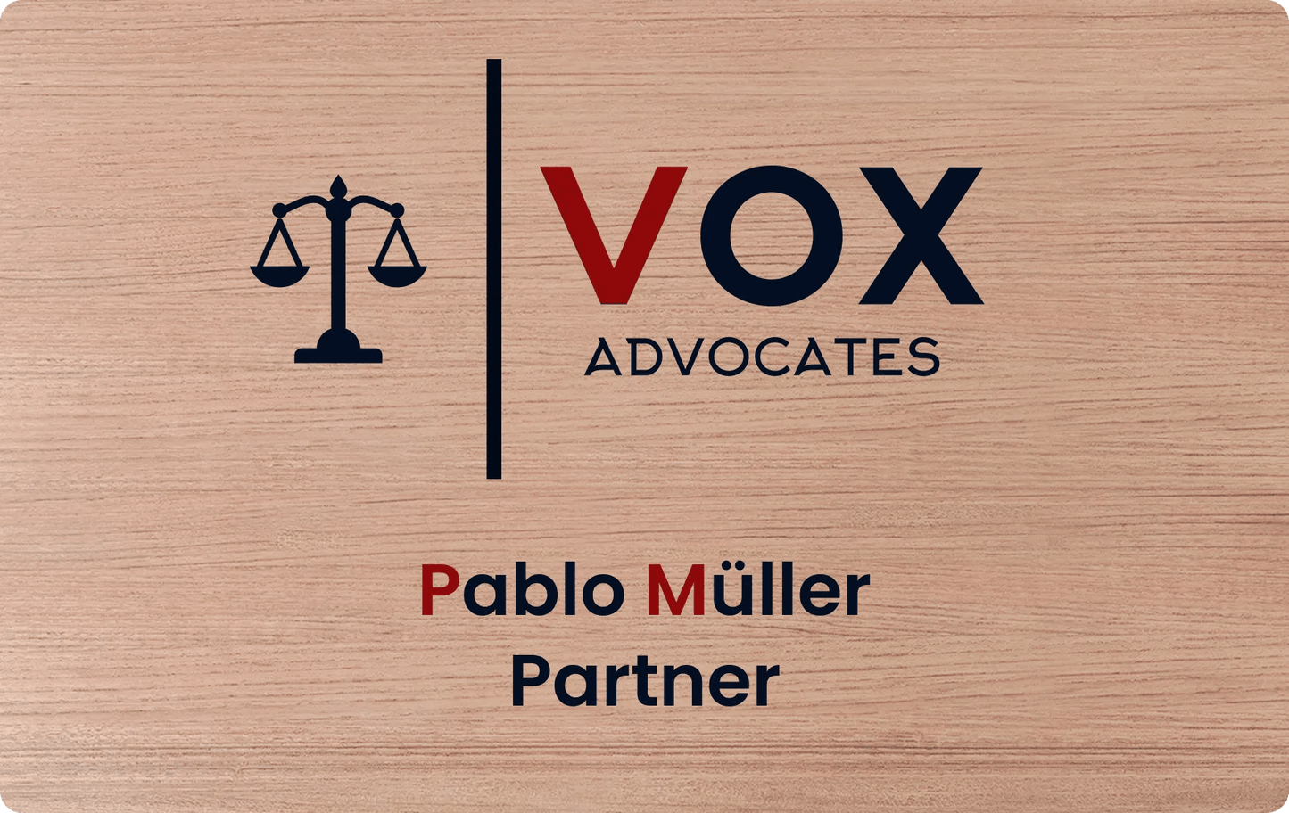 Cherry Wood NFC Business Card (Colour Printed) - Tag My Link