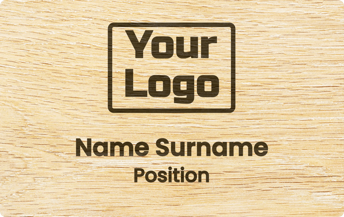 Natural Bamboo NFC Business Card - Tag My Link