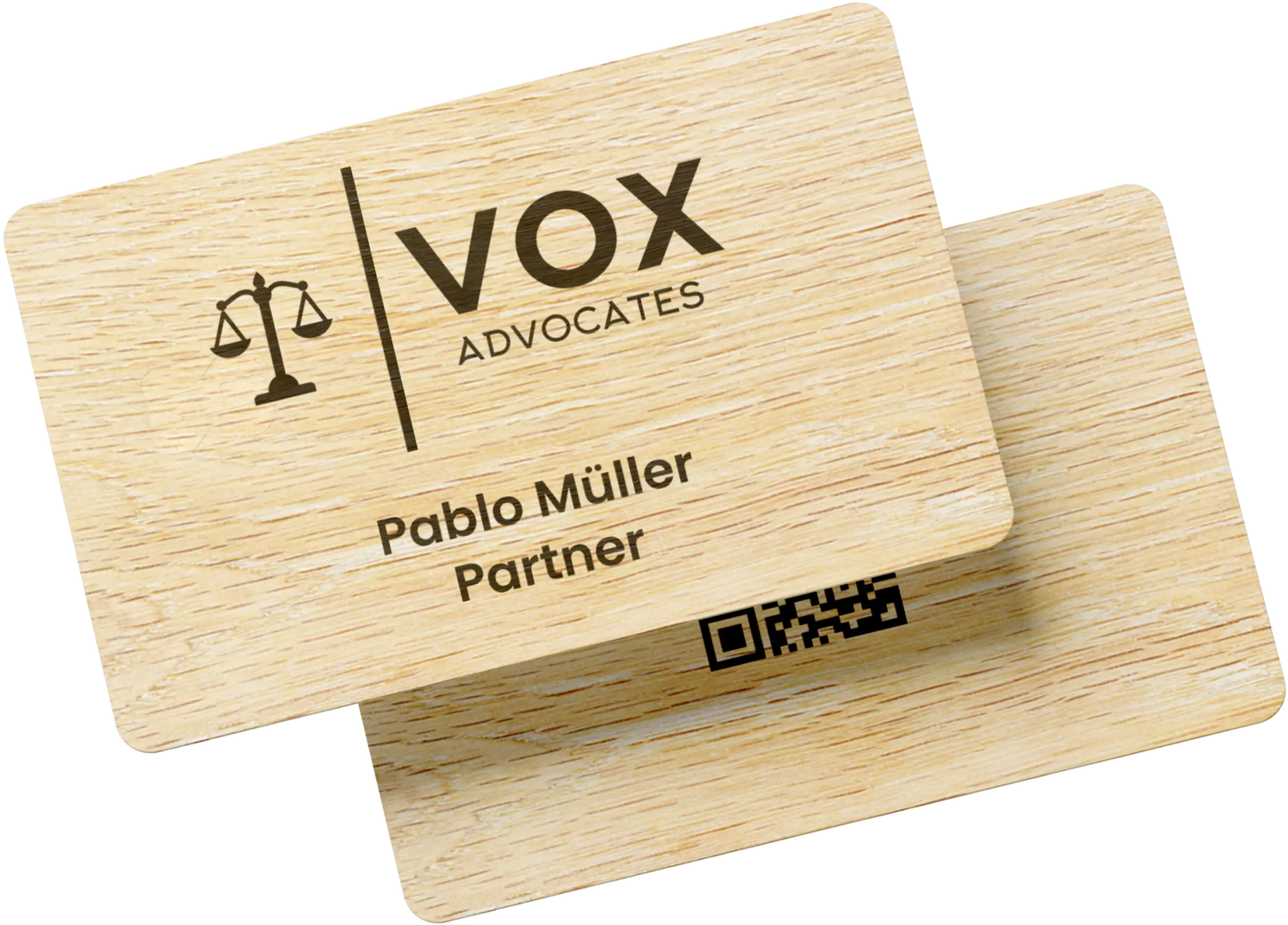 Natural Bamboo NFC Business Card - Tag My Link