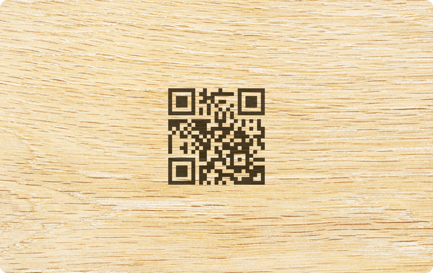 Natural Bamboo NFC Business Card - Tag My Link