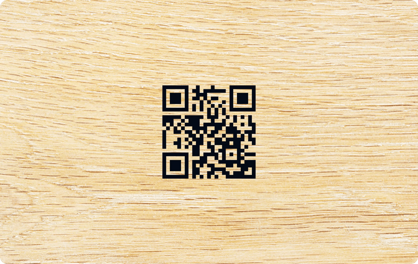 Natural Bamboo NFC Business Card (Colour Printed) - Tag My Link