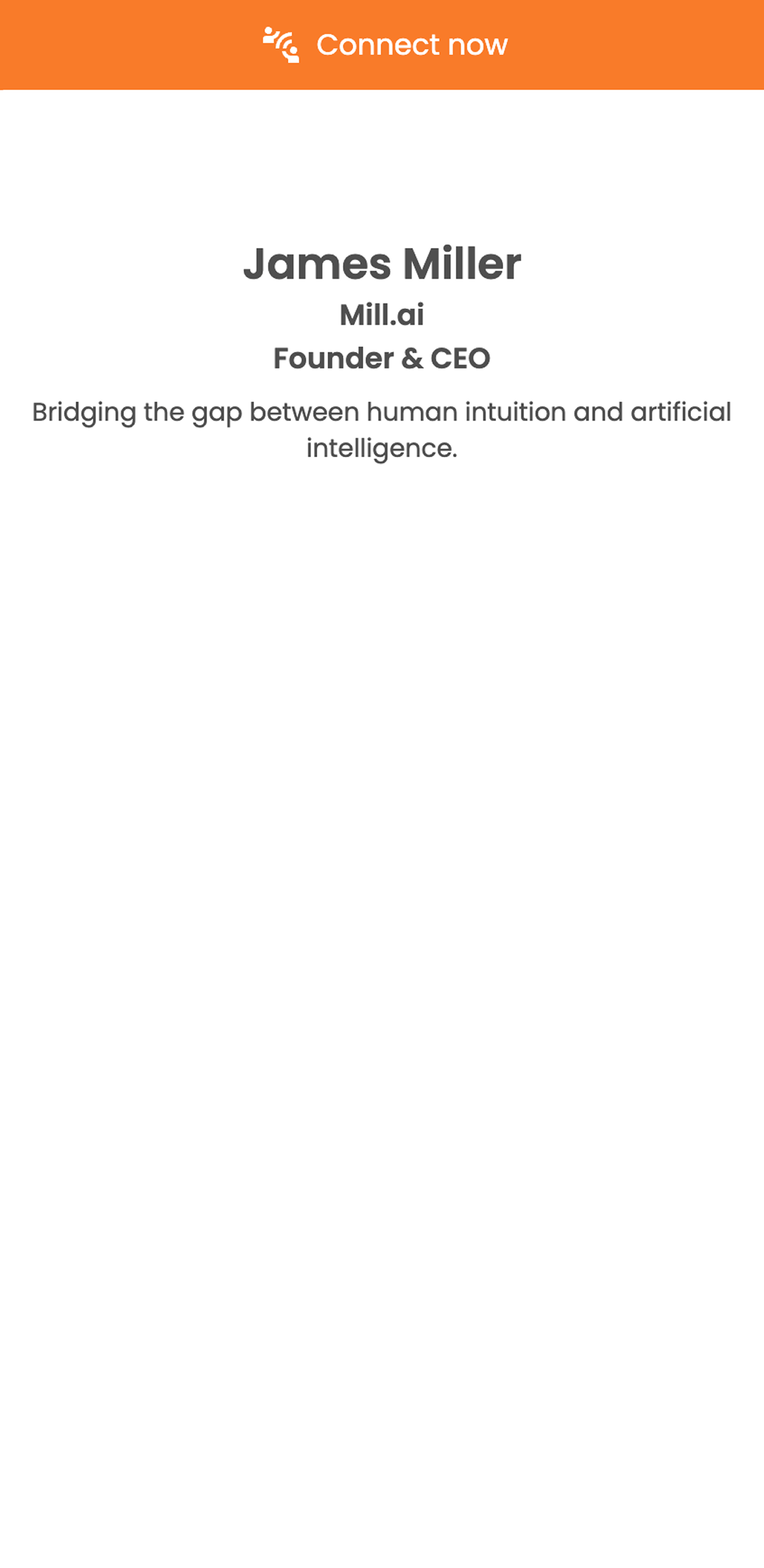 Tag My Link mobile profile editor - profile info completed