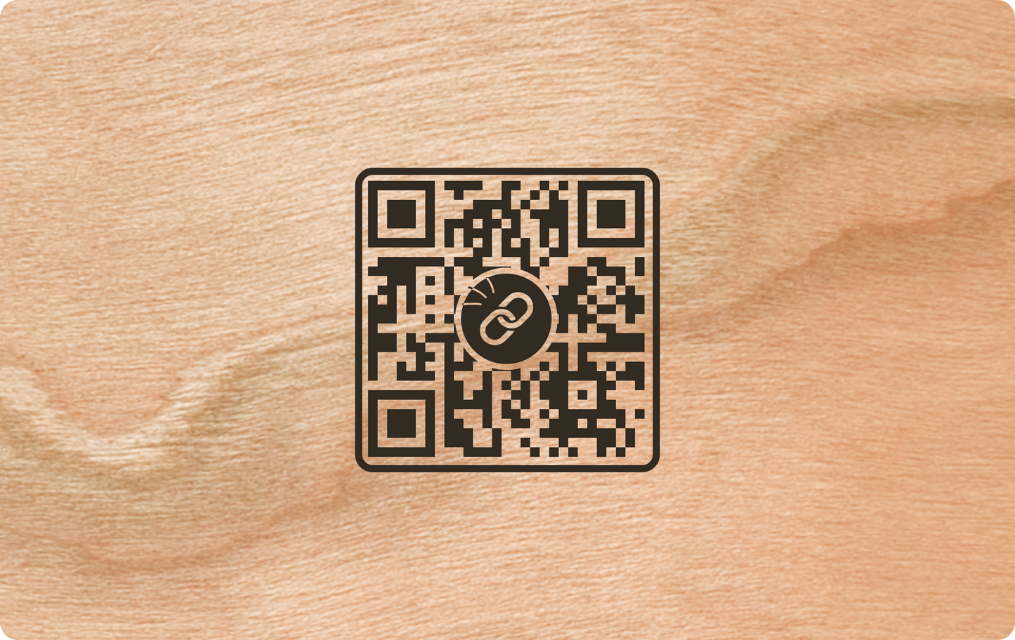 Cherry Wood NFC Business Card (Colour Printed)