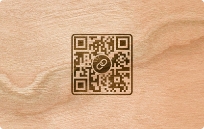 Cherry Wood NFC Business Card