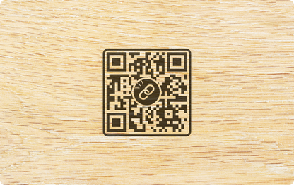 Natural Bamboo NFC Business Card